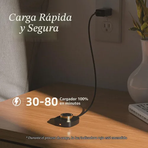 Vista 3 de Compatible con Cargador de Oura Ring Gen3 Tamaño 9, Dock de Carga Rápida y Segura con Cable USB-C, Diseño Apto para Viajes para Anillo Inteligente