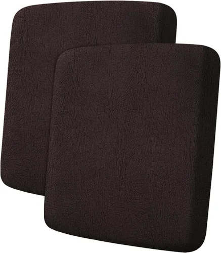 Vista 94 de ANARACHON Fundas de cojín de sofá con aspecto de cuero, juego de fundas de asiento de sofá, protector de muebles para sillón seccional, sofá biplaza