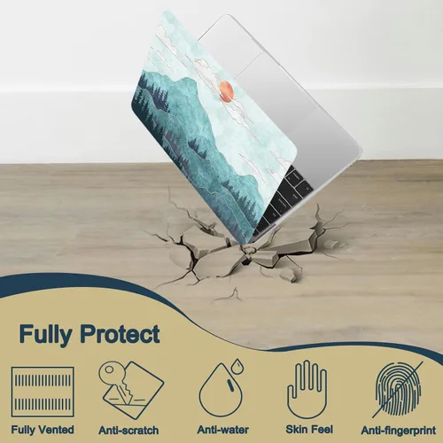 Vista 141 de Funda compatible con MacBook Air de 11 pulgadas 2015-2010 A1465 A1370, diseño impreso de plástico para laptop, carcasa protectora Air de 11.6
