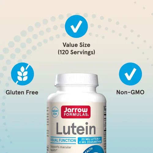 Vista 5 de Suplemento de luteína 0.000705 oz, softgels, de Jarrow Formulas , LU120, 1, 1 Suplemento dietético para la función visual y el apoyo a la salud