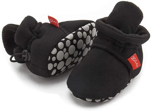 Vista 91 de Sawimlgy - Botines de algodón antideslizantes para recién nacido, con agarre, para cuna o para el invierno