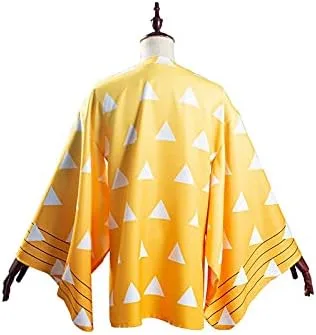Vista 3 de Disfraz de kimono para niños cárdigan superior capa capa de anime
