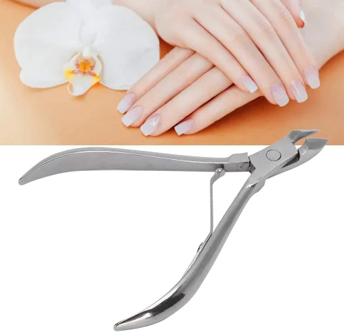 Vista 5 de Dioche Cortador de cutículas, cortador de cutículas, pinzas de cutícula, de acero inoxidable, para piel muerta, tijeras para pedicura, manicura