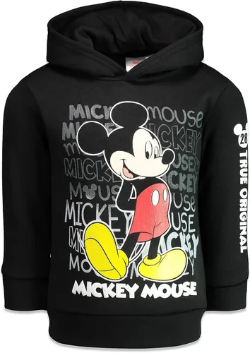 Vista 33 de Disney Mickey Mouse - Sudadera con capucha de forro polar para bebés y niños grandes (12 meses - 18-20)