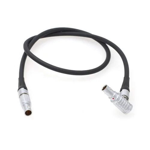 Vista 2 de Cable de código de tiempo para ambient Lockit a RED Komodo X V-Raptor 8K cámara 5 pines a EXT 9 pines ángulo recto 20 pulgadas