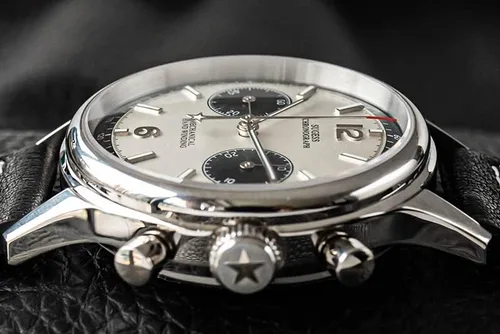 Vista 6 de NC 1963 Cronógrafo mecánico Seagull ST1901 Movimiento Piloto Reloj Hombres 1.496 in 1.575 in Zafiro Glass Relojes para hombre 2021 Montre Homme