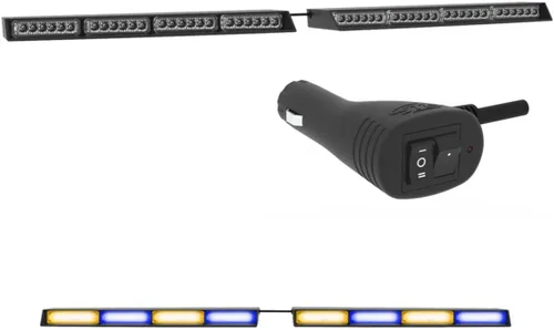 Vista 12 de Raptor-X Elite Striker-TIR - Barra de luz LED para visera interior (ámbar)