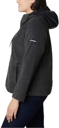 Vista 2 de Columbia Exploration Fleece con capucha FZ 1907542030, Mujer, Charcoal Heathe, Gris Carbón jaspeado