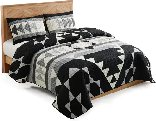Vista 2 de Pendleton Juego de edredón individual – Juego de edredón de 2 piezas 100% algodón con funda, ropa de cama suave y ligera para cama
