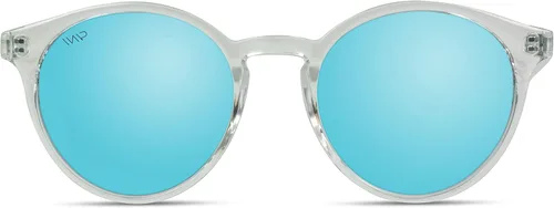 Vista 2 de WearMe Pro - Gafas de sol redondas retro resistentes 100% UVAUVB para mujeres y hombres
