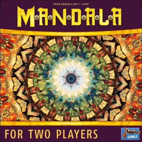 Vista 2 de Juego de mesa Mandala Desafiante juego para dos jugadores con hermoso arte abstracto Juego de mesa de estrategia para adultos y niños A partir