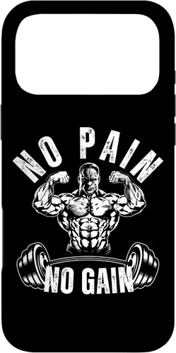 Vista 22 de No Pain No Gain Workout Motivational Case for iPhone 16