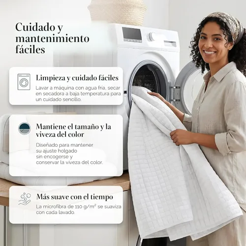 Vista 8 de Southshore Fine Living, Inc. Juego de edredón individual XL, colcha de microfibra acolchada, juego de edredón individual con funda de almohada, ropa