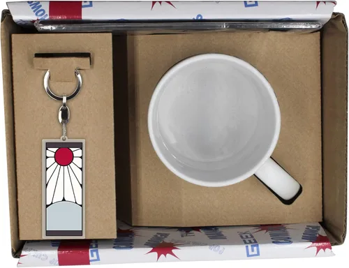 Vista 8 de ABYstyle Demon Slayer Kimetsu No Yaiba - Caja de regalo incluye 11 onzas, taza, figura de acrílico y llavero acrílico, accesorios de manga de anime