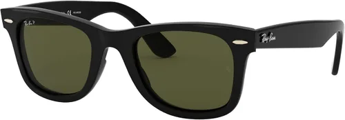Vista 2 de Ray-Ban Gafas de sol cuadradas unisex para adultos montura negra lentes verdes talla M NegroG-15 Verde Polarizado