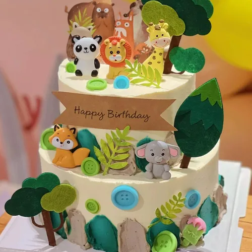 Vista 2 de Moldes de fondant de animales, moldes de chocolate de conejo de león, moldes de silicona de dinosaurio de jirafa, elefante, dinosaurio, moldes