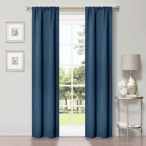 Vista 111 de Superior Blackout Curtains, Room Darkening, Bedroom, Drapes, Kitchen, Living Room Window Accents, Sun Blocking, Thermal, 2 Pack, Solid Blackout