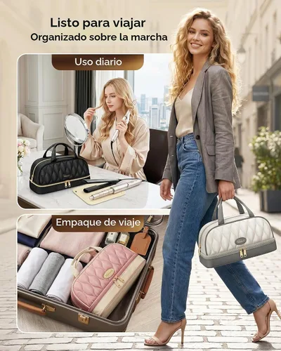 Vista 7 de Mancro Estuche de transporte para Shark FlexStyle, bolsa de viaje acolchada para herramientas para el cabello con alfombrilla resistente al calor