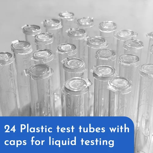 Vista 2 de API Tubos de prueba de plástico de repuesto con tapas para cualquier kit de prueba de acuario, incluyendo el kit de prueba maestro de agua dulce API