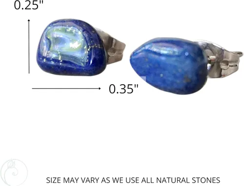 Vista 27 de Pendientes de tuerca de cristal de piedra natal aleternativa para mujer y hombre