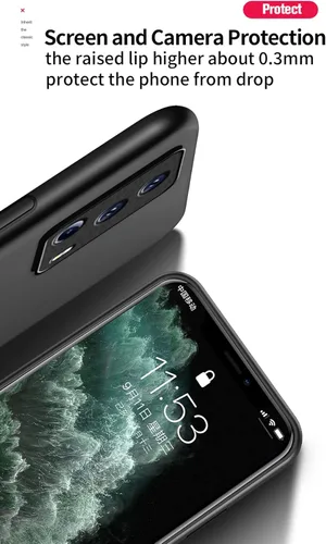 Vista 2 de Caso De Negocios Diseñado Para Xiaomi Civi 2 Caso Hombres A Prueba De Golpes Antiarañazos Antiarañazos Cubierta Protectora De Silicona Para Xiaomi
