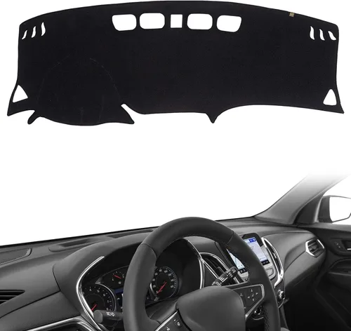 Vista 28 de AUQDD Funda de Cubierta de Tablero Compatible con 2004 2005 2006 2007 2008 2009 2010 Toyota Sienna, Alfombra de Tablero de Franela Negra Negro