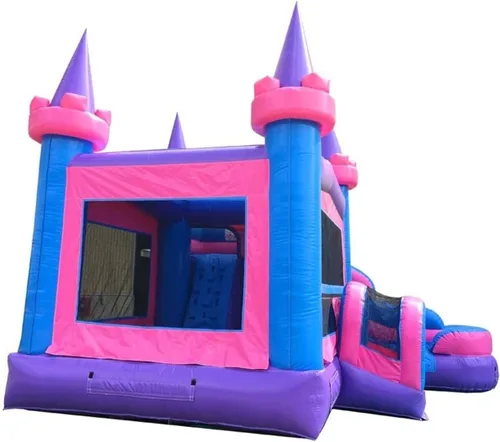 Vista 9 de TentandTable Tobogán acuático inflable para niños de 5 a 12 años, castillo animoso de grado comercial para adultos, casa de salto, incluye soplador