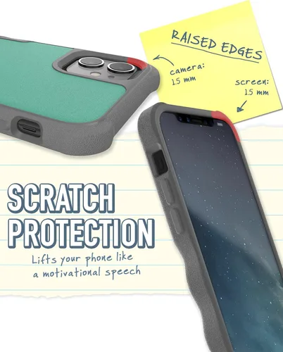 Vista 4 de Smartish Funda para iPhone 11 Armor - Gripzilla [resistente + protectora] Funda de agarre delgada y resistente - Minty Fine