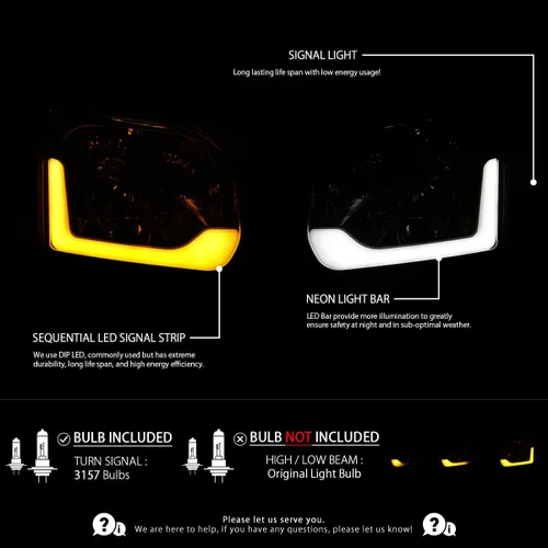 Vista 2 de Autozensation Faros delanteros/luces de esquina para 2005-2006 Toyota