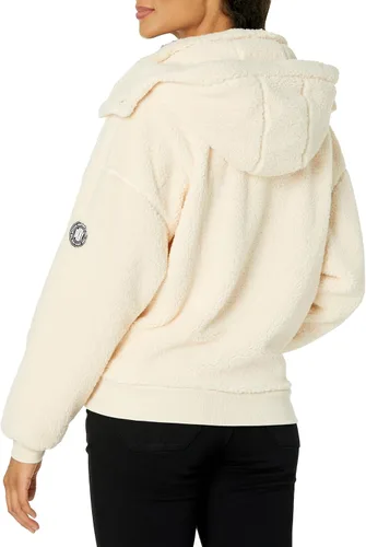Vista 2 de DKNY Chaqueta deportiva de forro polar con capucha para mujer