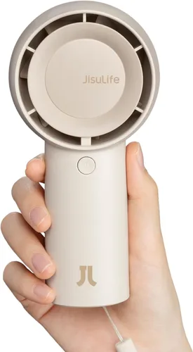Vista 10 de JISULIFE - Ventilador de bolsillo turbo portátil portátil recargable Negro