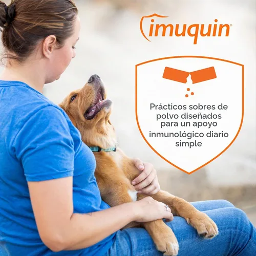 Vista 4 de Nutramax Imuquin Suplemento de apoyo inmunológico para perros, paquetes de polvo, 30