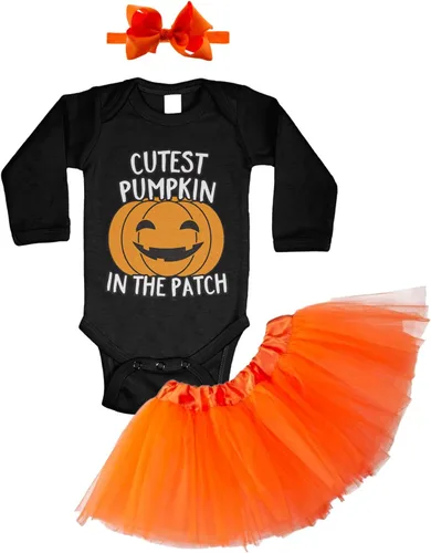 Vista 34 de Tcombo Pumpkin Face - Body Jack O' Lantern Naranja - Cara de calabaza negra