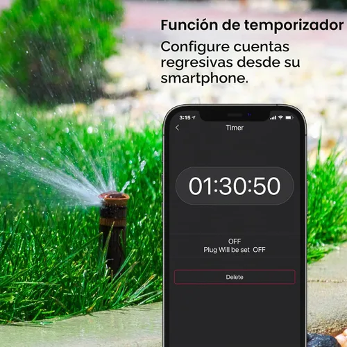 Vista 7 de Geeni Enchufe inteligente para exteriores Wi-Fi Duo 2 tomas resistentes al agua, compatibles con Alexa y Google Assistant Control remoto