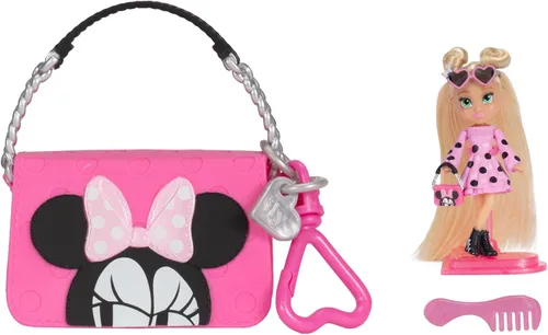 Vista 3 de Disney ILY 4ever JAKKS Pacific - Minnie Mouse Inspired Articulated Mini Doll in Pink - Includes Accessories - Disney Mickey Mouse