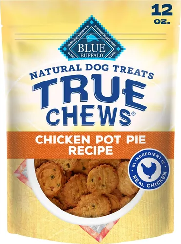 Vista 16 de Blue Buffalo True Chews - Golosinas para perros, hechas en EE. UU. con ingredientes naturales, receta de tocino de pollo, bolsa de 12 onzas Pollo