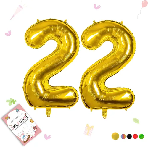 Vista 17 de Globos grandes de 40 pulgadas de números del 0 al 9, globos numéricos para decoración de fiesta de cumpleaños, globos de helio de aluminio