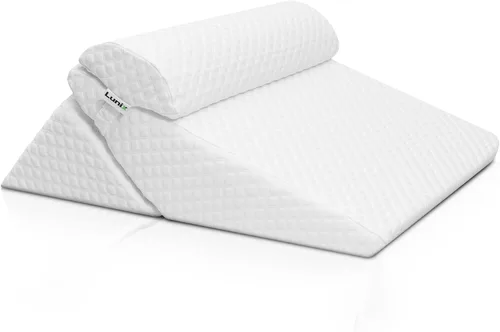 Vista 8 de Lunix Funda de repuesto para LX8 Juego de almohada de cuña de 2 capas, espuma no incluida, color azul