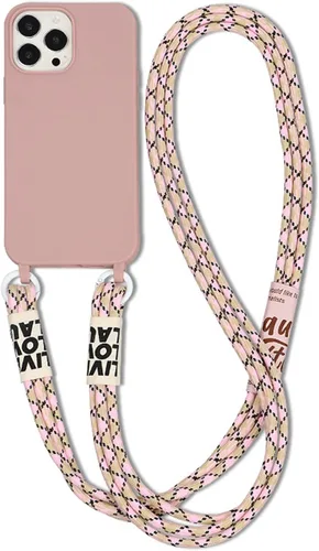 Vista 9 de Funda cruzada compatible con Apple iPhone 7 Plus/8 Plus, funda flexible de silicona líquida de TPU con cordón desmontable, correa para el cuello, a