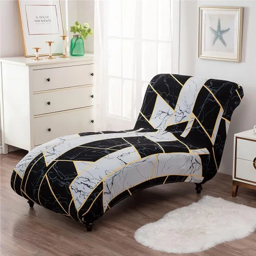 Vista 12 de Funda elástica para tumbona, funda elástica para silla de lujo, para sala de estar, muebles de interior, fundas para tumbona ultra suaves y lavables