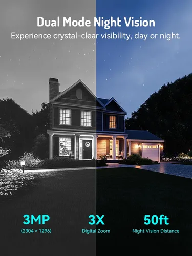 Vista 6 de blurams Cámara solar inalámbrica para exteriores, cámaras de seguridad PTZ de 360° inalámbricas para exteriores con seguimiento automático humano