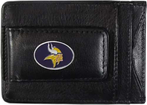 Vista 6 de Portadocumentos clip de piel para dinero NFL