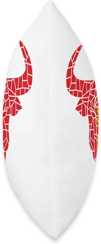 Vista 2 de Diseños San Fermín Bull Head Navarra Flag Mosaic St Fermín Viva San Fermín Almohada de 16 x 16 pulgadas, multicolor