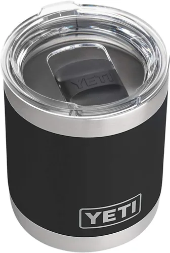 Vista 20 de Yeti Rambler Vaso corto de 10 onzas con aislamiento térmico al vacío, de acero inoxidable, con tapa MagSlider Rosa arenisca.