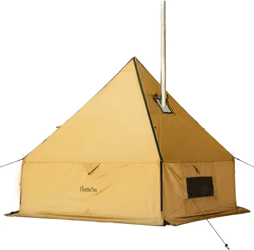 Vista 8 de FIREHIKING Camping Hot Tent with Stove Jack Yurt Tent Outdoor Wall Tent Teepee Tent with Snow Skirt