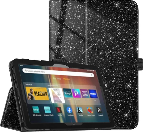 Vista 21 de Fintie - Funda de piel sintética con función atril para Amazon Fire HD 8 y Fire HD 8 Plus (10ª generación, versión 2020), color negro