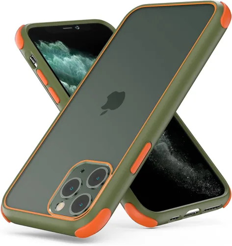 Vista 61 de Mobnano Funda transparente para iPhone 11, con protección multicolor a prueba de golpes, no amarillenta, anti arañazos, parte trasera