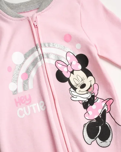 Vista 2 de Disney Mameluco de Minnie Mouse para bebé niña paquete de 2 mamelucos con pies 0-9 meses