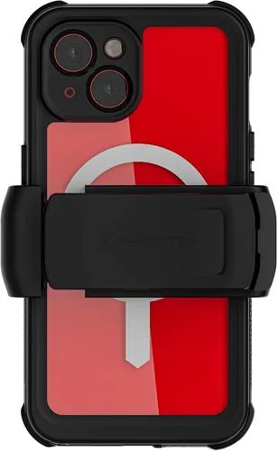 Vista 19 de Ghostek NAUTICAL - Funda impermeable para iPhone 14 con protector de pantalla, clip para cinturón, compatible con MagSafe, protección extremadamente