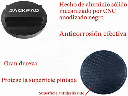 Vista 3 de Adaptador de almohadilla de repuesto negro anodizado para B-M-W 135 335 535 E82 E88 E46 E90 E91 E92 E93 E38 E39 E60 E61 E63 E64 E65 E66 E70 E71 E89